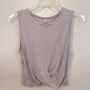 cropped light pink alo tank top!!